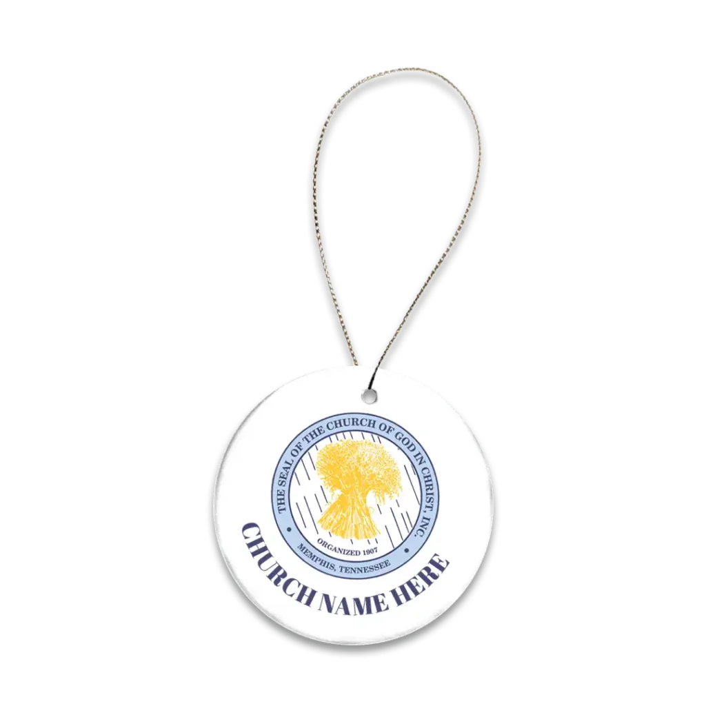 Round Ceramic Ornament  - Printed