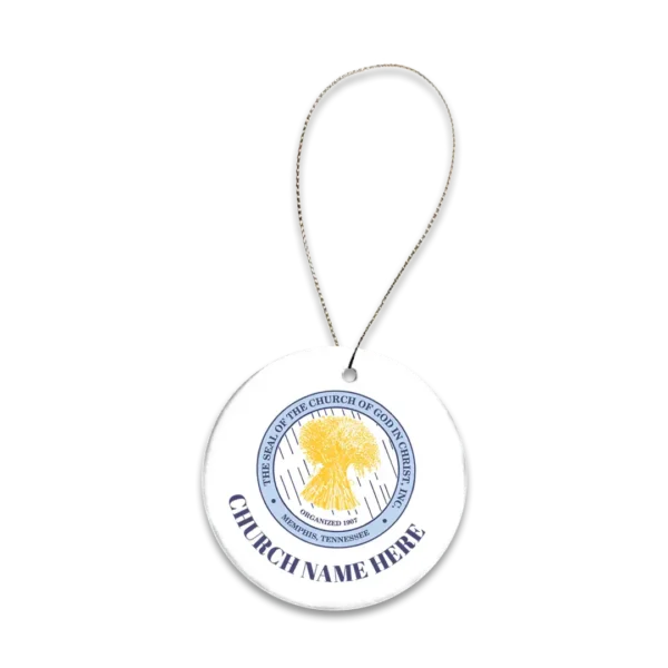 Round Ceramic Ornament  - Printed