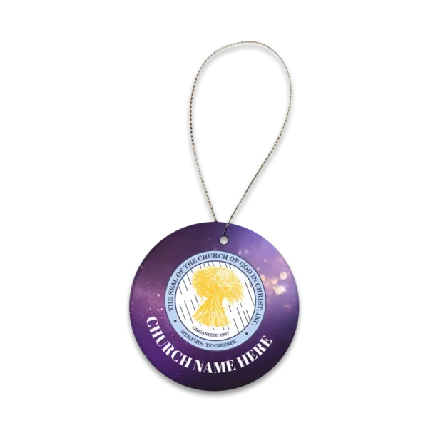 Round Ceramic Ornament  - Printed - Image 4