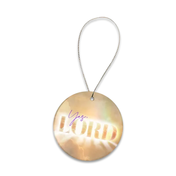 Round Ceramic Ornament  - Printed - Image 3